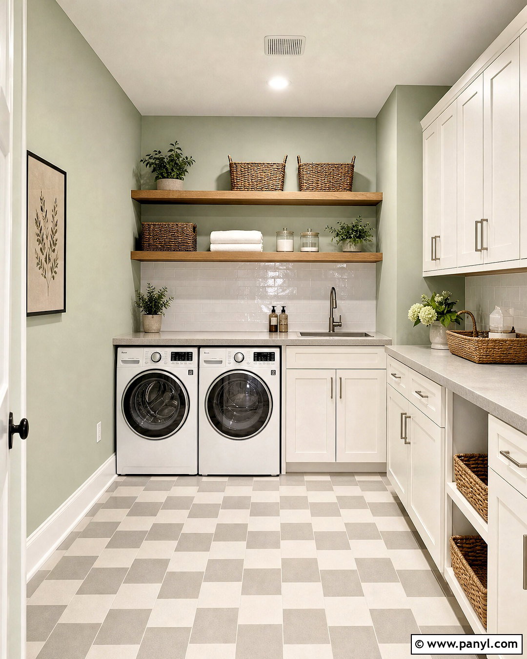 Filmy Green SW 6190 Laundry Room - 20 sw sage green paint colors