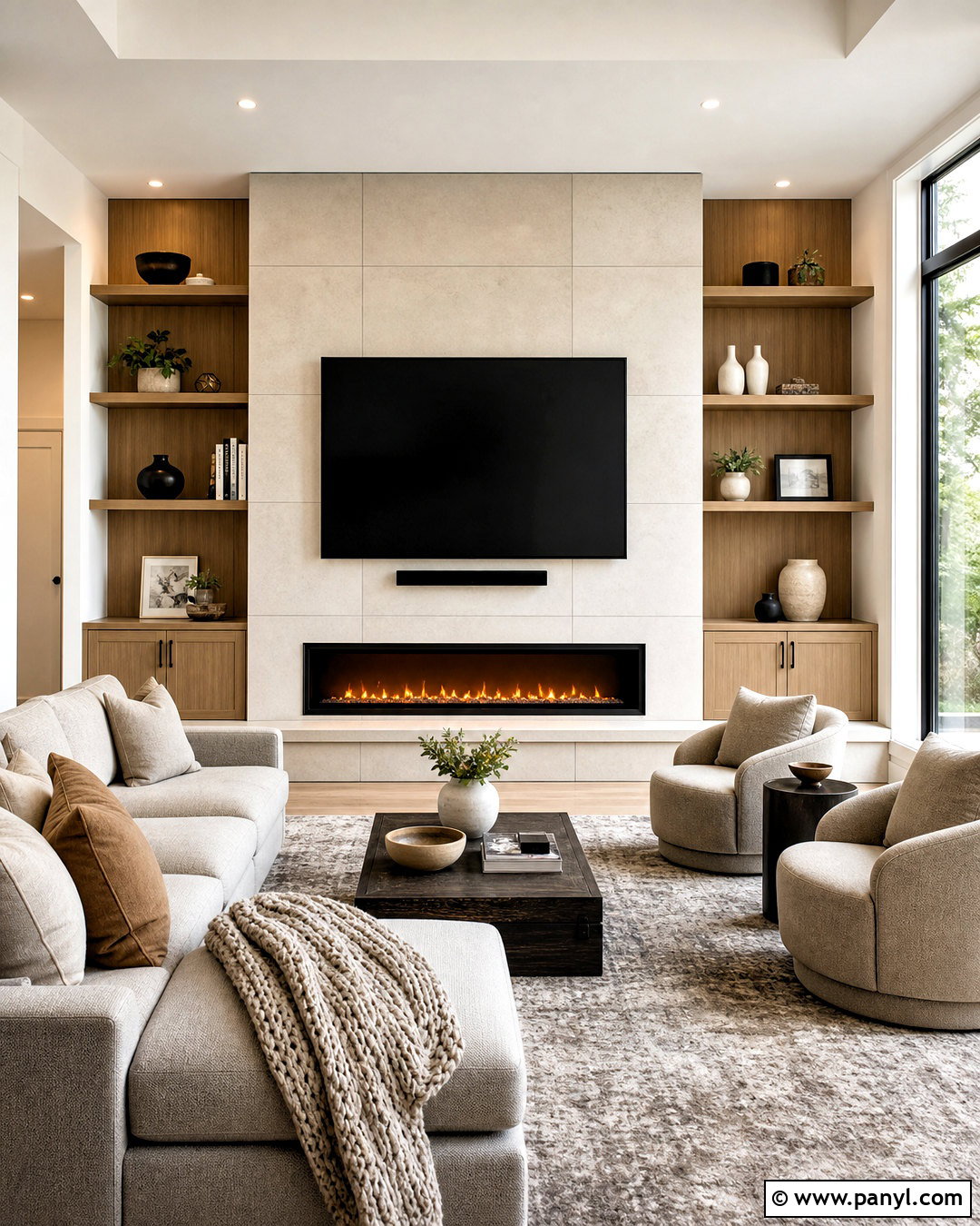 Fireplace And TV Back Wall - 20 tv back wall ideas