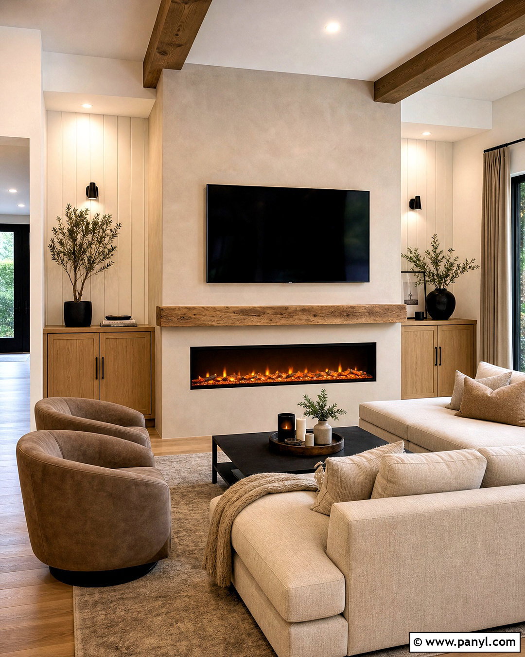 Fireplace And TV Wall - 20 tv wall decor ideas