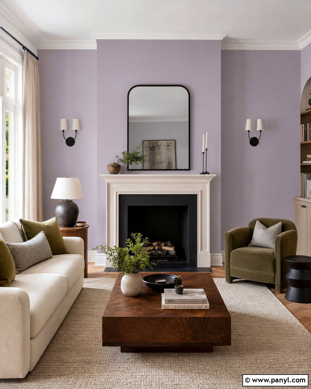 Fireplace Lavender Accent Wall - 30 Lavender Accent Wall Ideas