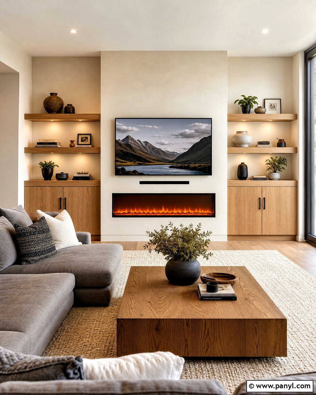 Fireplace TV Wall - 20 tv decoration wall modern ideas