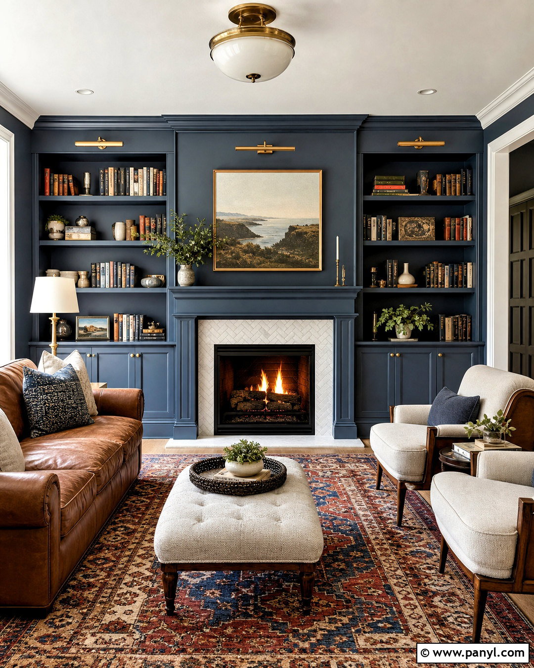 Fireplace Wall With Bookshelves - 20 fireplace accent wall ideas