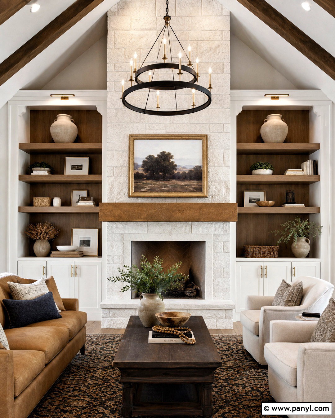 20 Tall Fireplace Wall High Ceilings Ideas With Grand Style