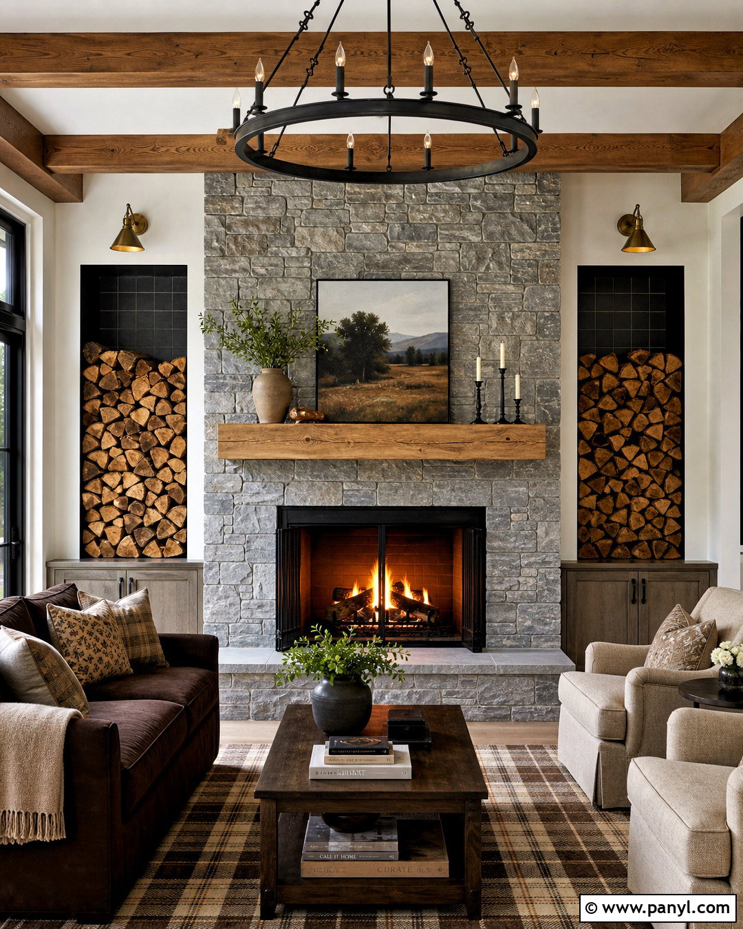 Firewood Storage Fireplace Side Walls - 20 fireplace side wall ideas