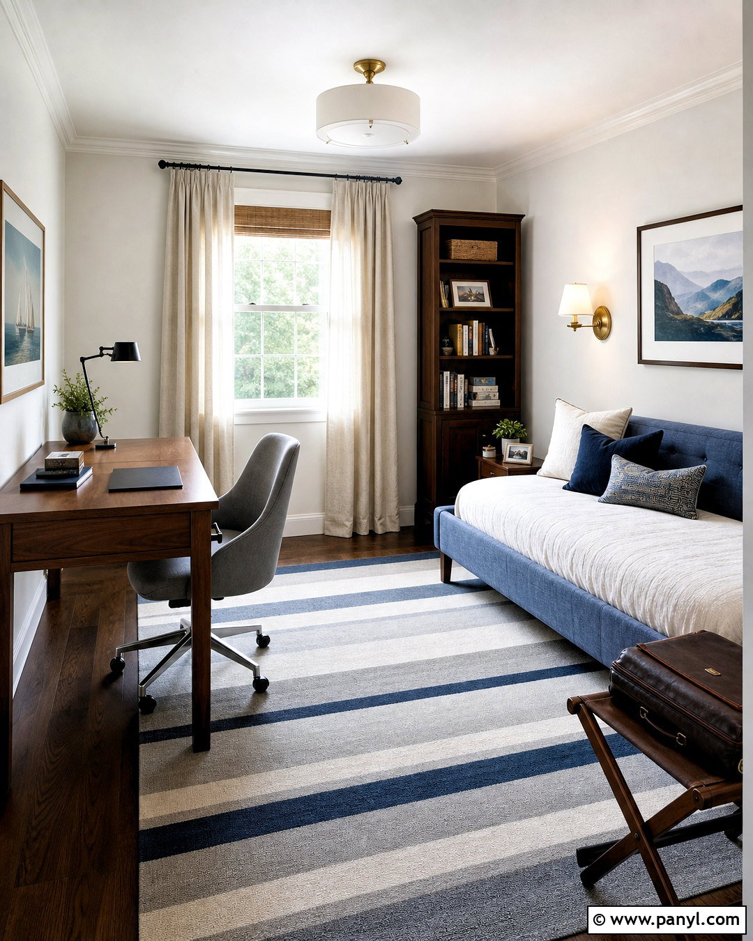 Flexible Guest Office - 20 empty rooms interior ideas