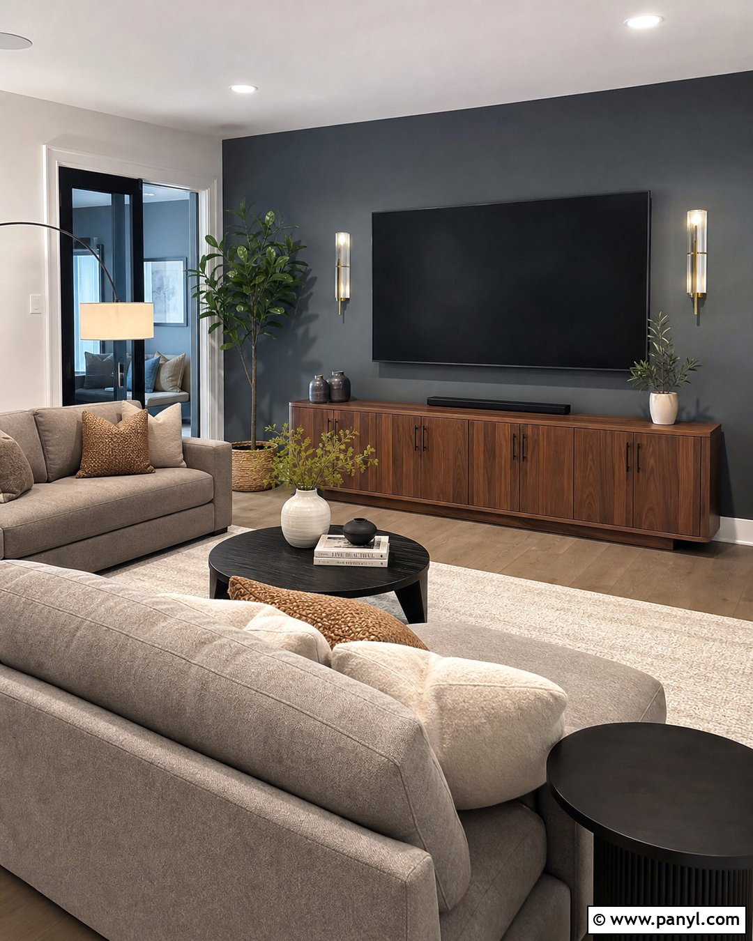 20 Flint Benjamin Moore Accent Walls: Sophisticated Room Ideas