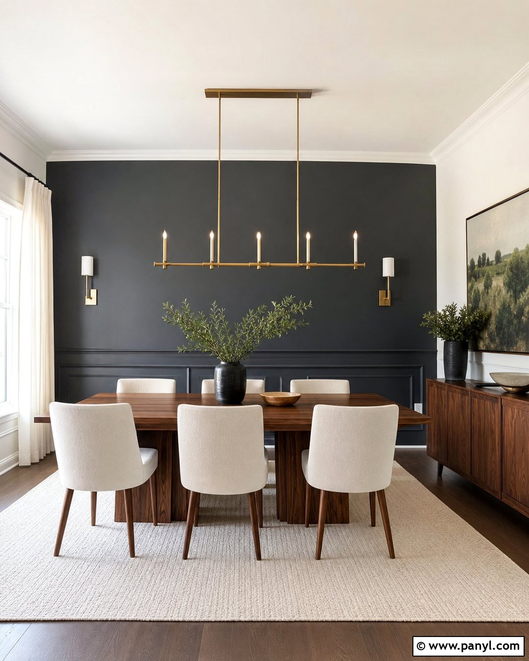 Flint Accent Wall Dining Room - 20 Flint Benjamin Moore Accent Walls