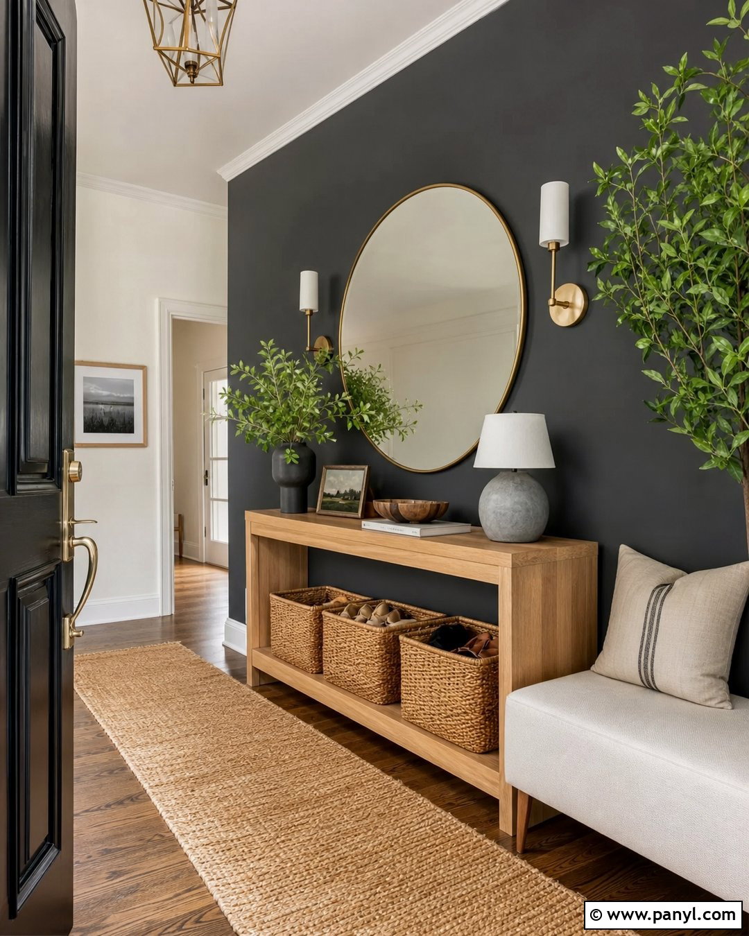 Flint Accent Wall Entryway - 20 Flint Benjamin Moore Accent Walls