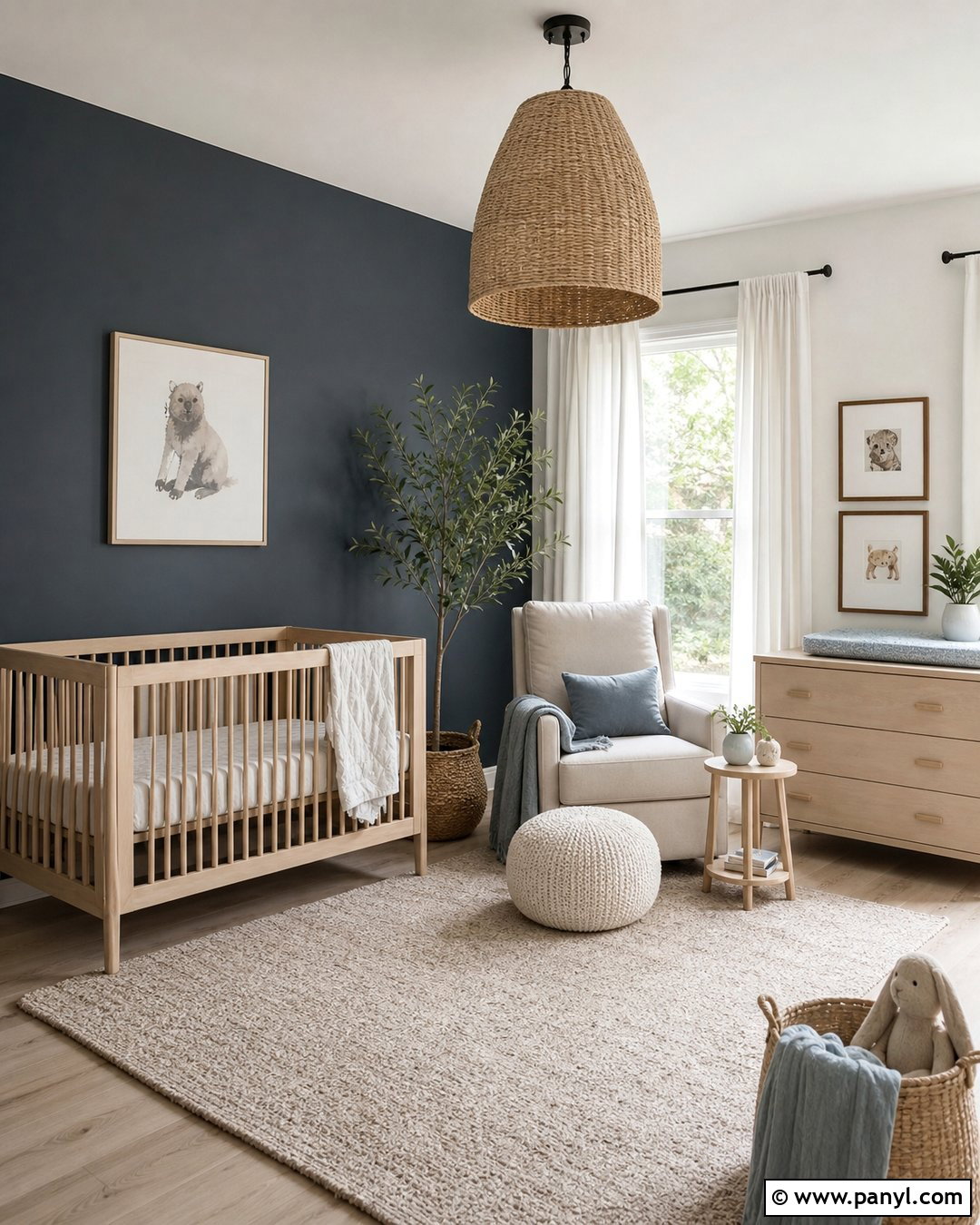 Flint Accent Wall Nursery - 20 Flint Benjamin Moore Accent Walls