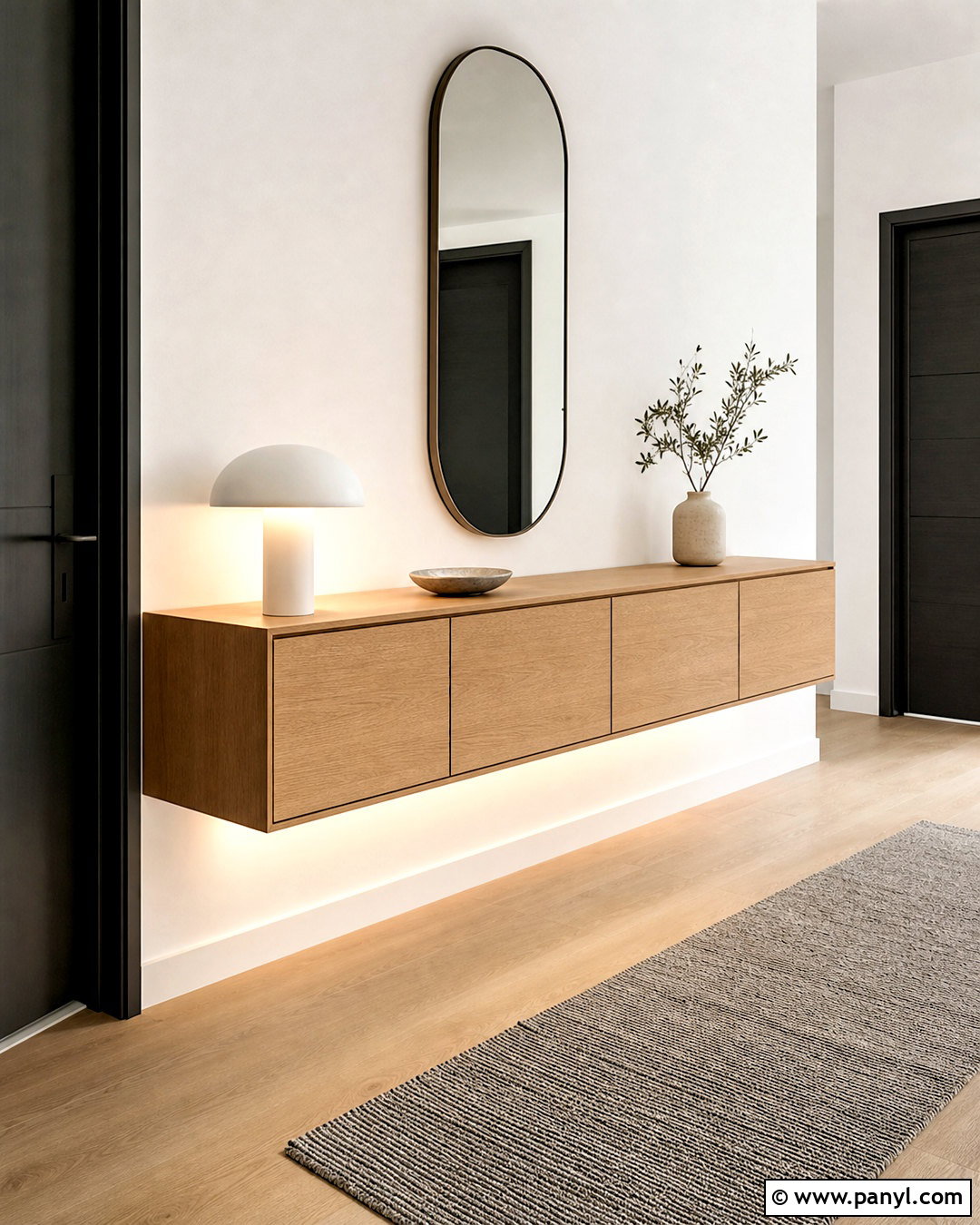 Floating Hallway Sideboard - 20 hallway sideboard ideas