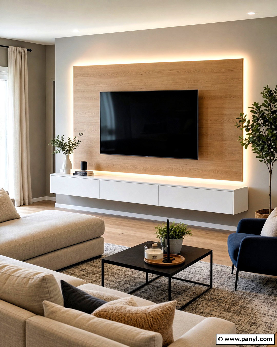 20 TV Back Wall Ideas for a Clean, High-End Living Room Look