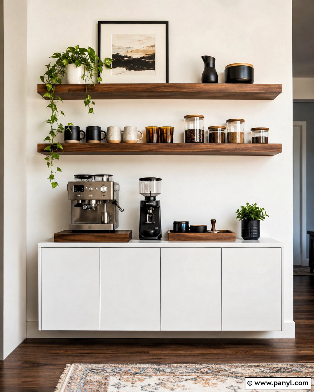 Floating Shelf Coffee Bar - 20 coffee bar ideas modern ideas