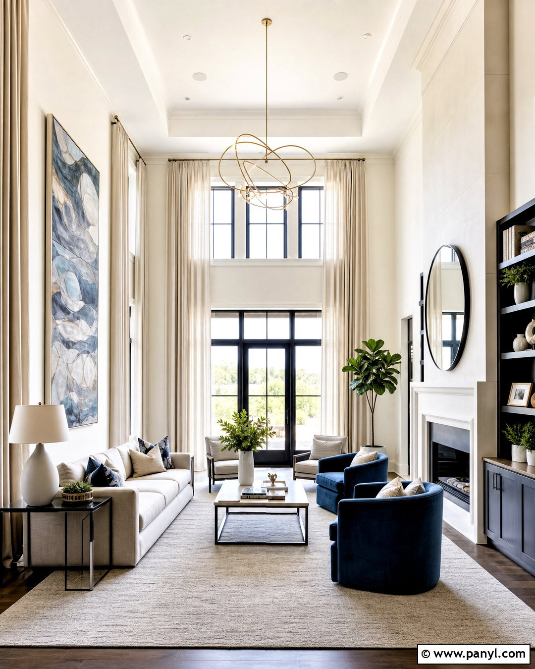 Floor To Ceiling Curtains For Tall Windows - 20 how to decorate tall walls high ceilings