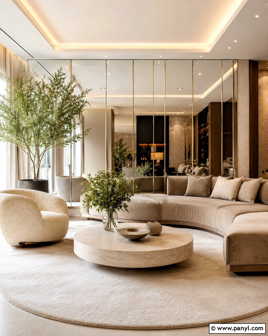 Floor-To-Ceiling Mirror Wall - 20 mirror wall decor ideas