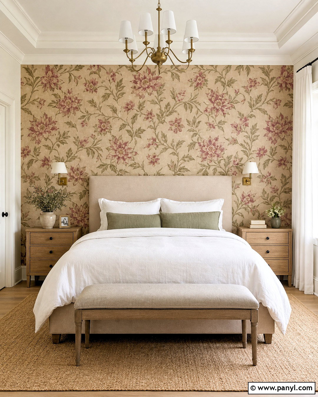 Floral Bedroom Wallpaper Accent Wall - 20 accent wall ideas
