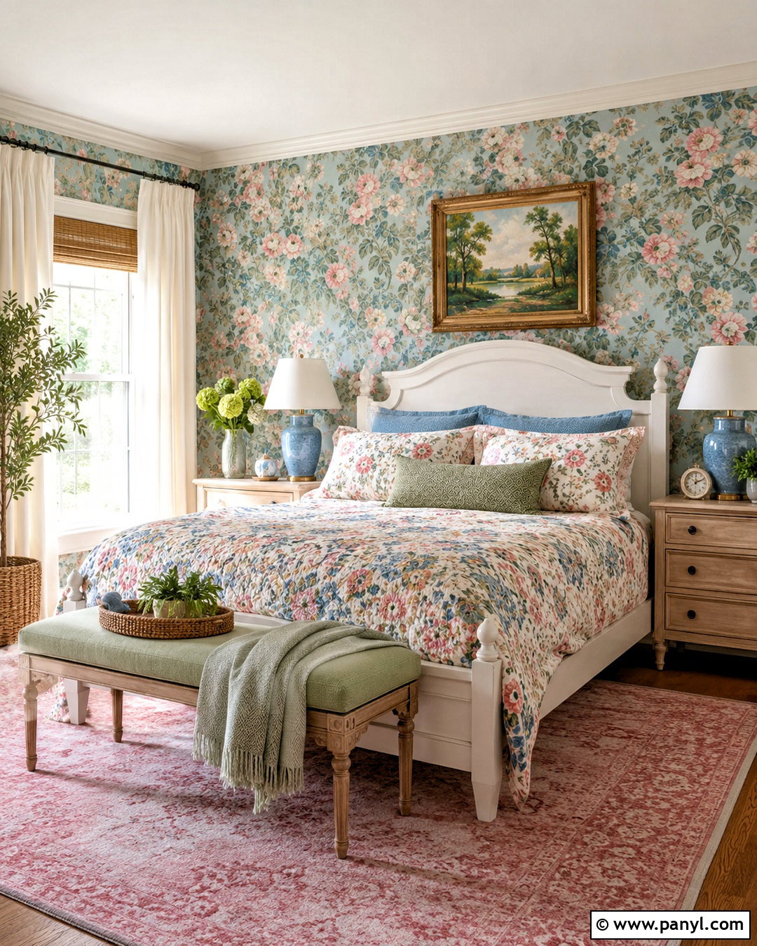 Floral Cottage Bedroom - 20 cottage bedroom ideas
