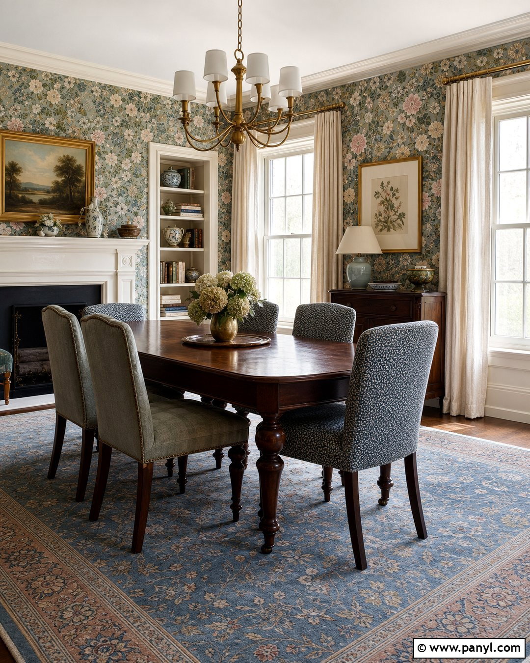 Floral Dining Room Wallpaper - 25 Choose You Wallpaper Ideas