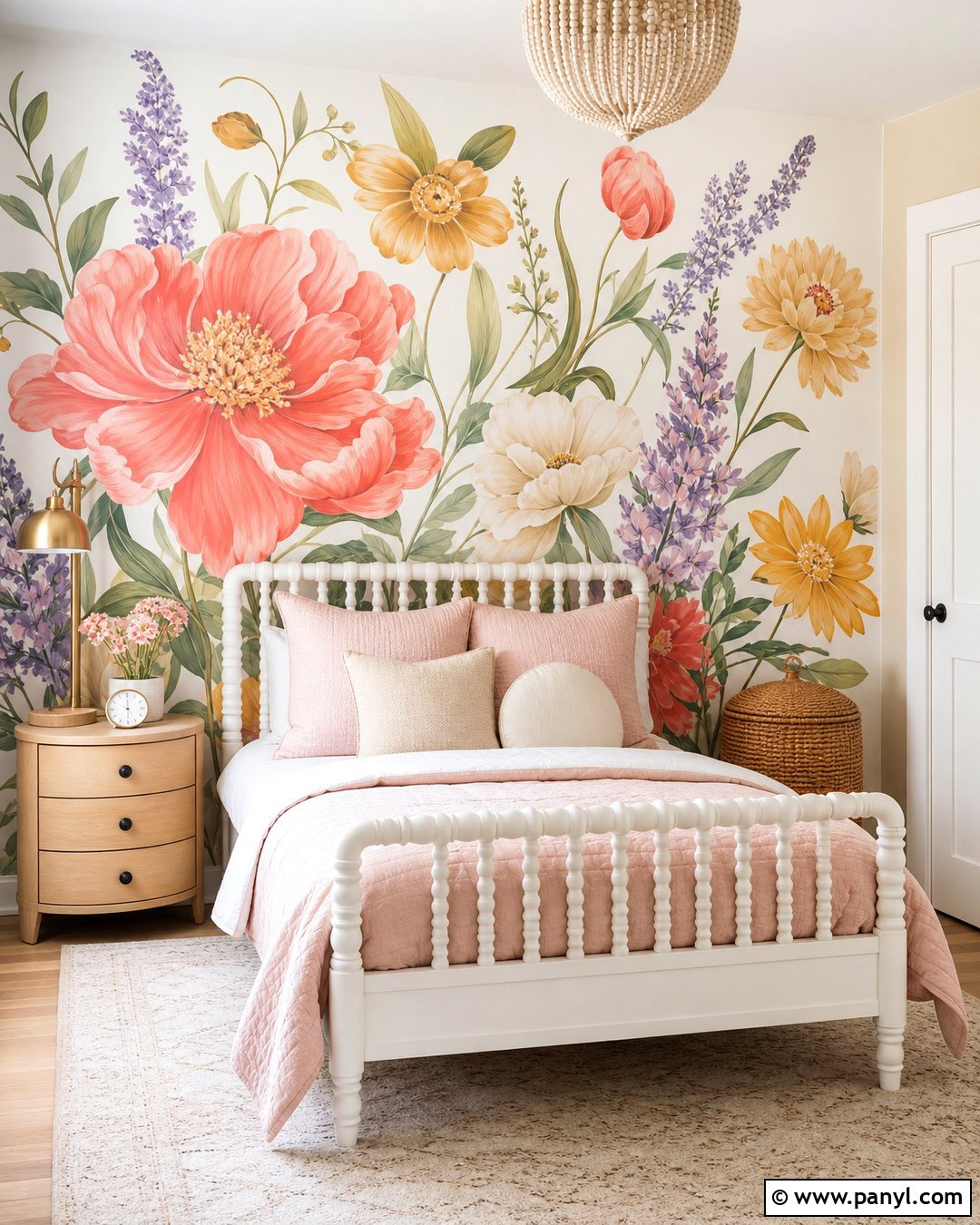 Floral Kids Room Accent Wall - 25 Accent Wall For Kids Room Ideas