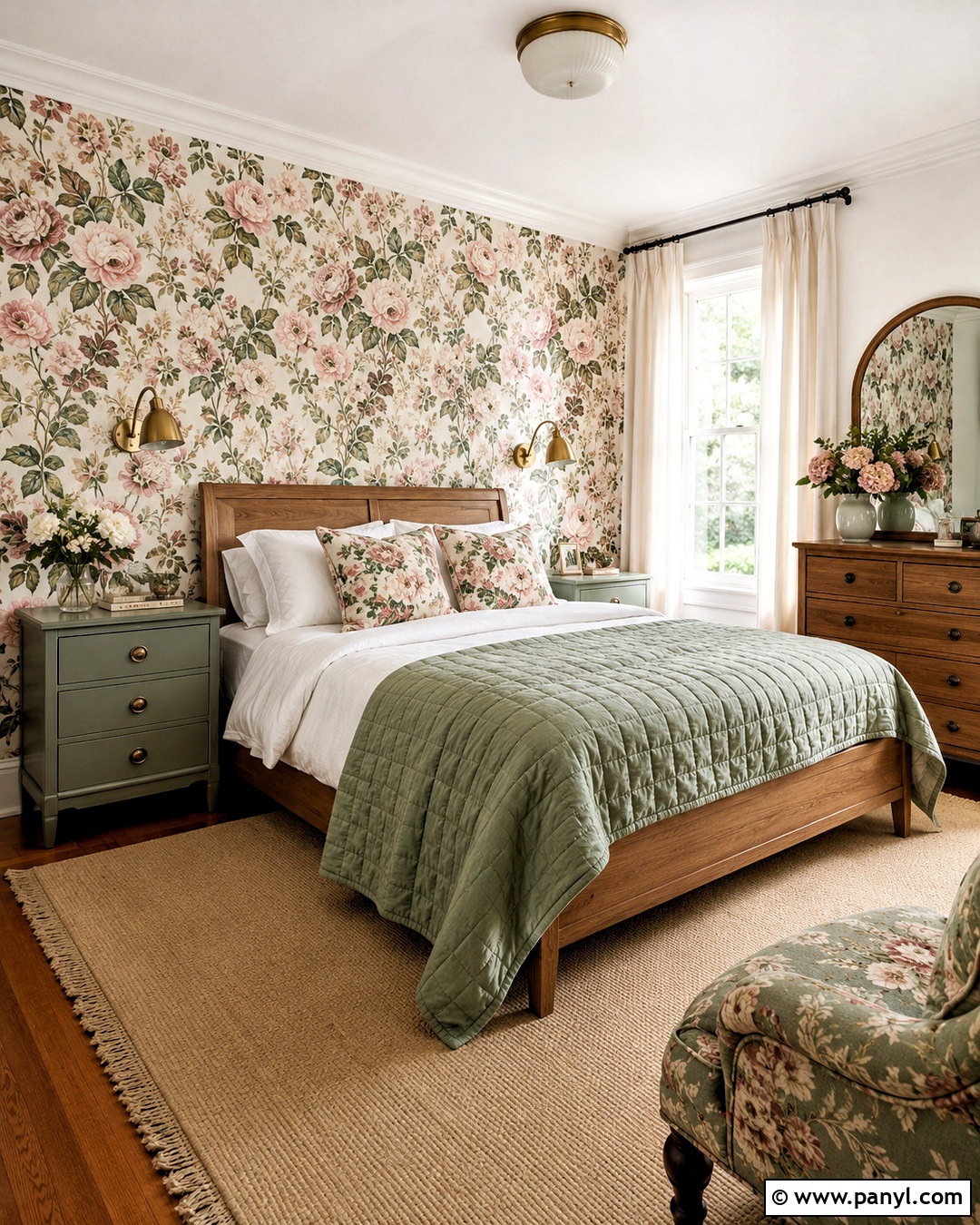 Floral Modern Cottage Bedroom - 20 modern cottage bedroom ideas