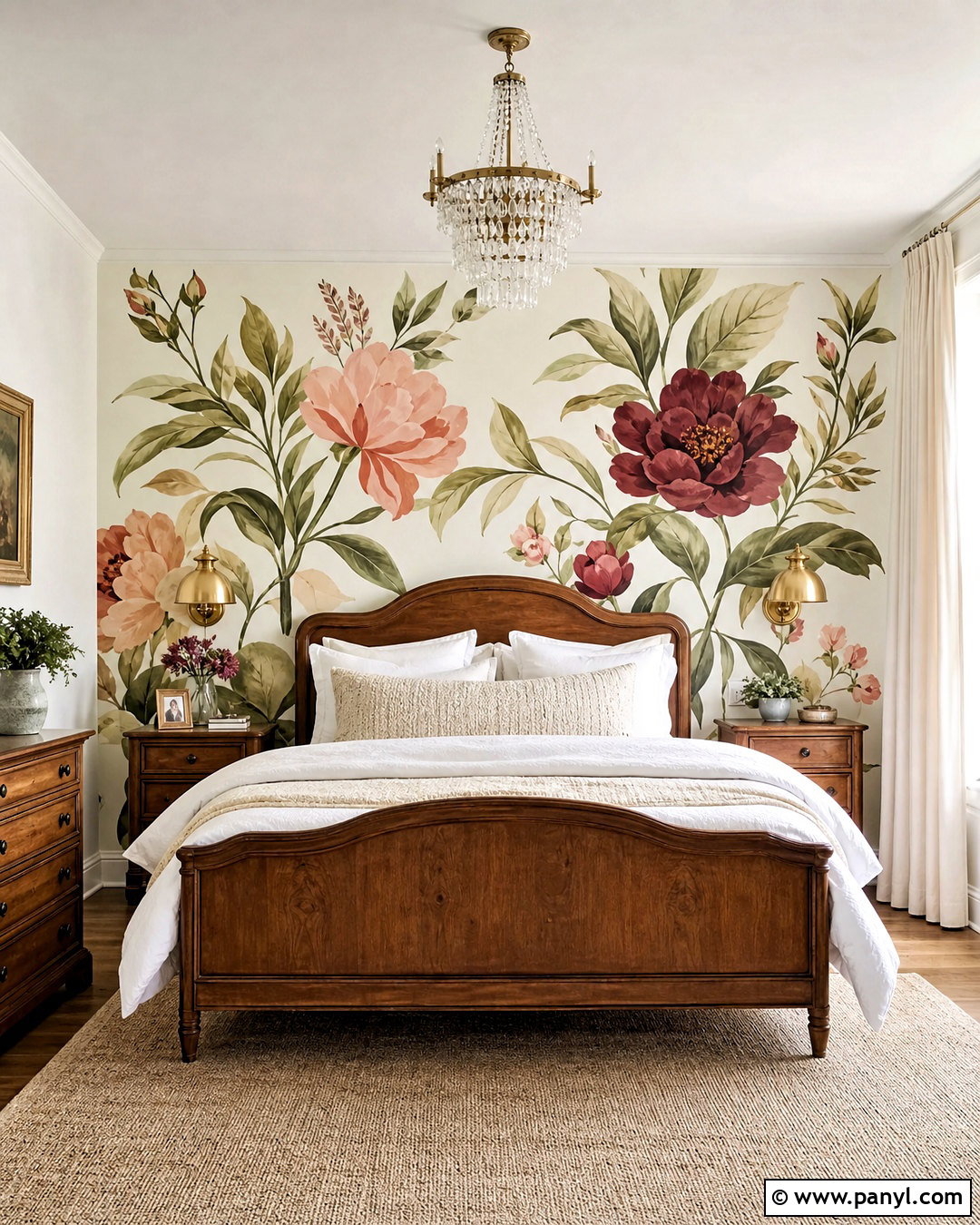 Floral Mural Wall Painting - 20 fun wall painting ideas