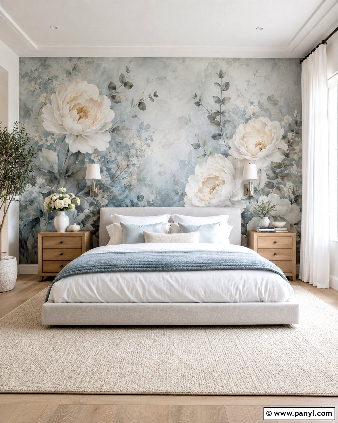 Floral Mural Wallpaper Bedroom - 20 modern floral wallpaper ideas