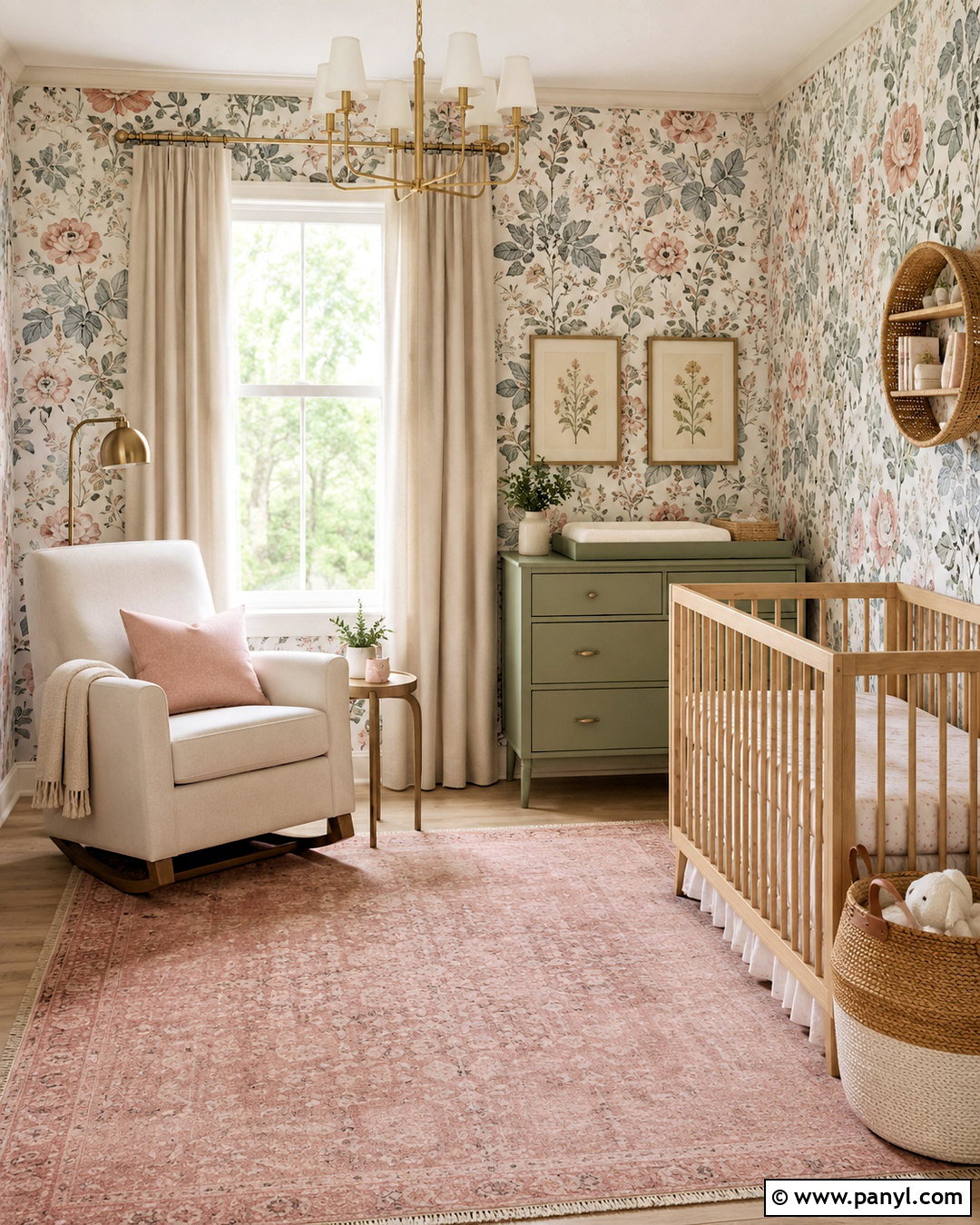Floral Nursery - 20 nursery design ideas