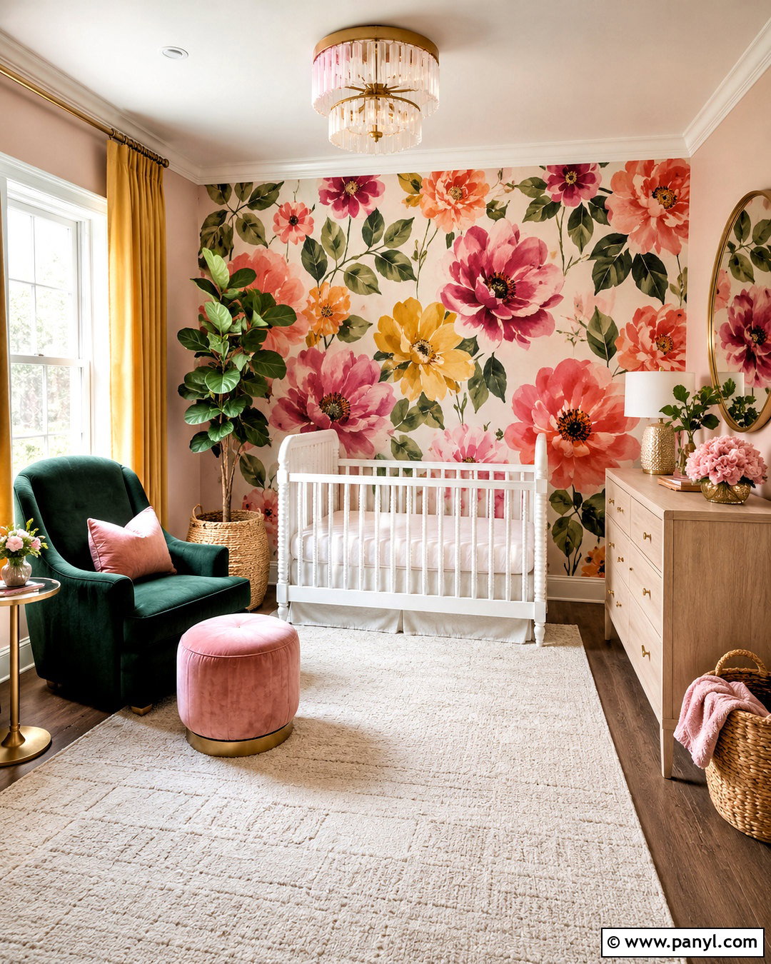 Floral Nursery - 20 bright nursery ideas