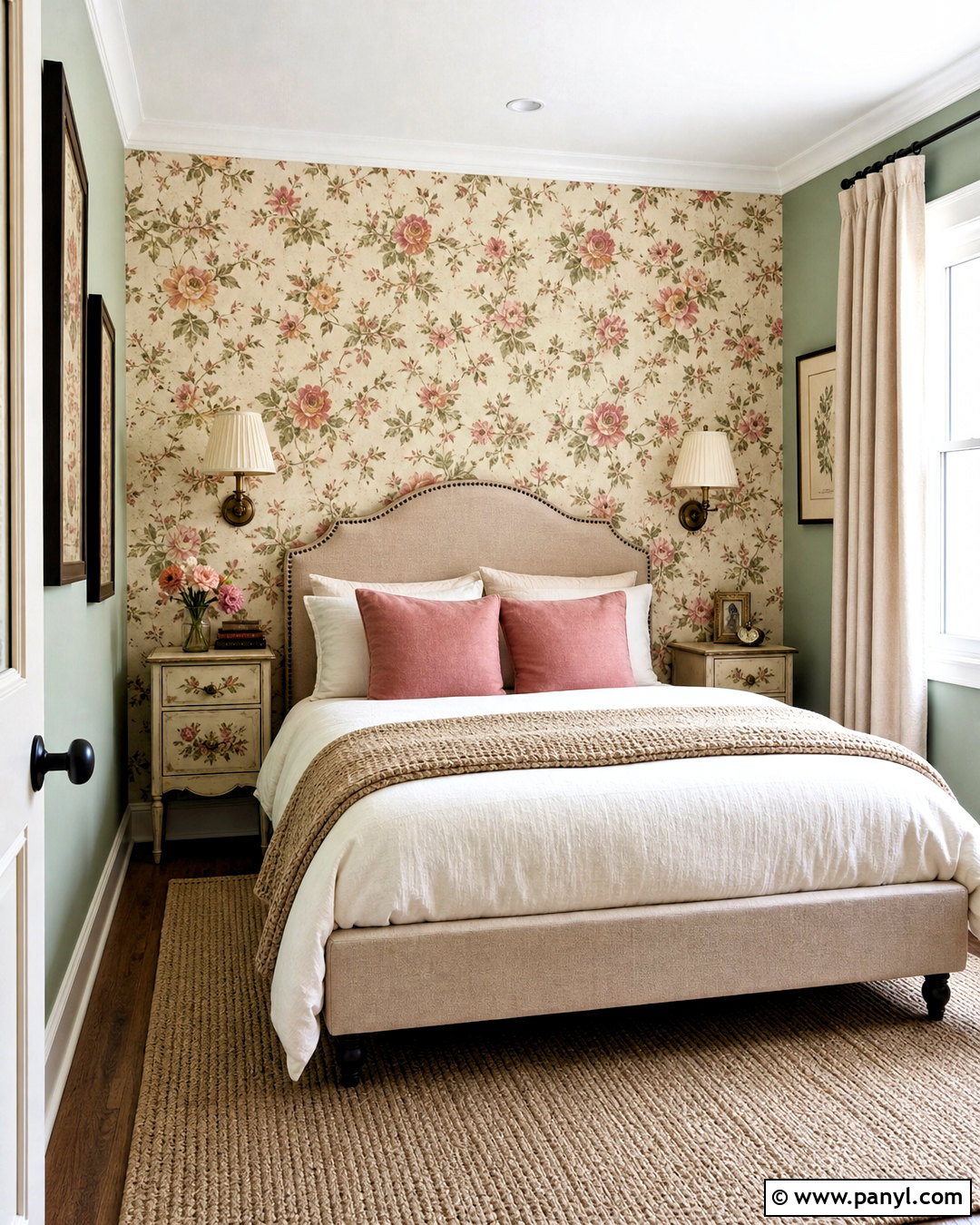 Floral Wallpaper Bedroom Accent Wall - 20 small bedroom accent wall ideas