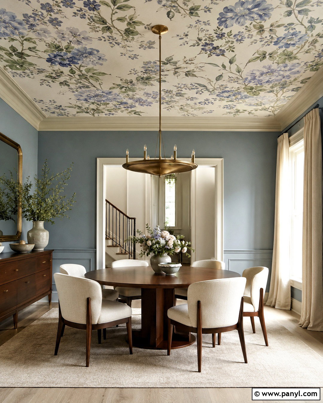 Floral Wallpaper Dining Room Ceiling - 20 large floral wallpaper ideas