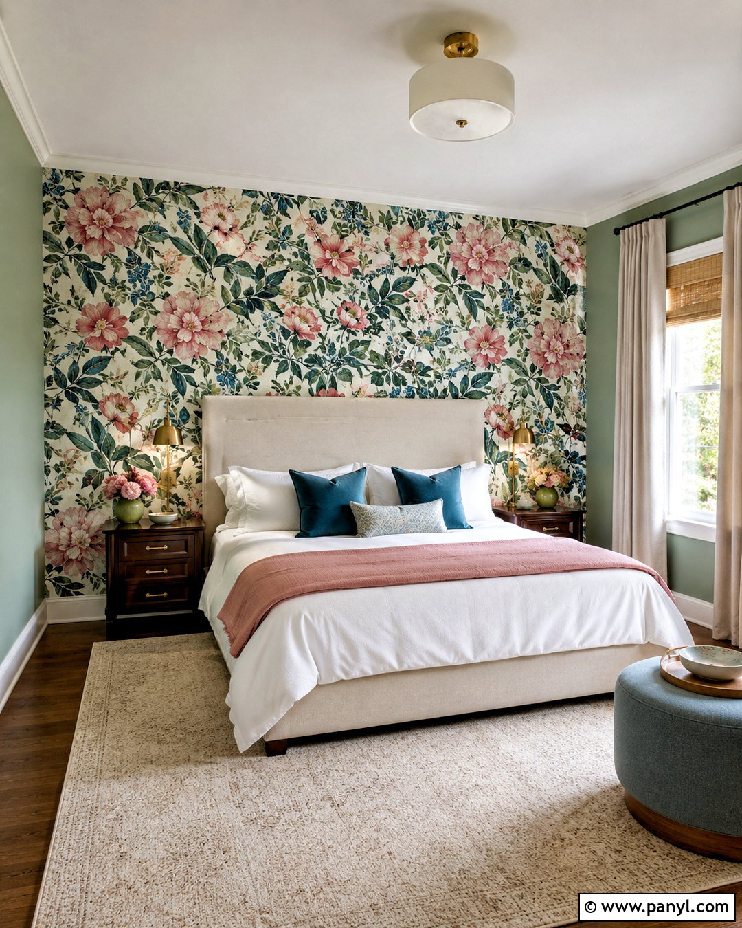 Floral Wallpaper Wall - 20 colourful walls
