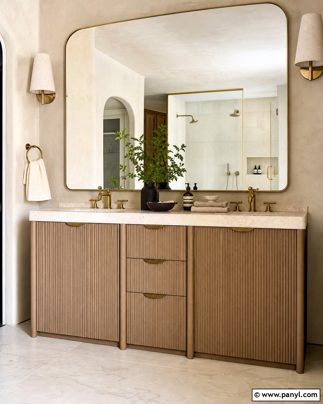 Fluted Bathroom Cabinet Makeover - 20 bathroom cabinet makeover ideas