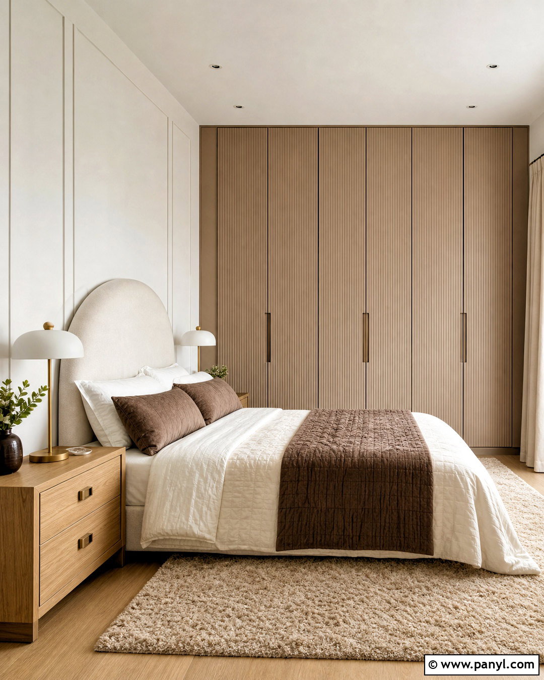 Fluted Full Wall Wardrobe - 20 full wall wardrobe ideas