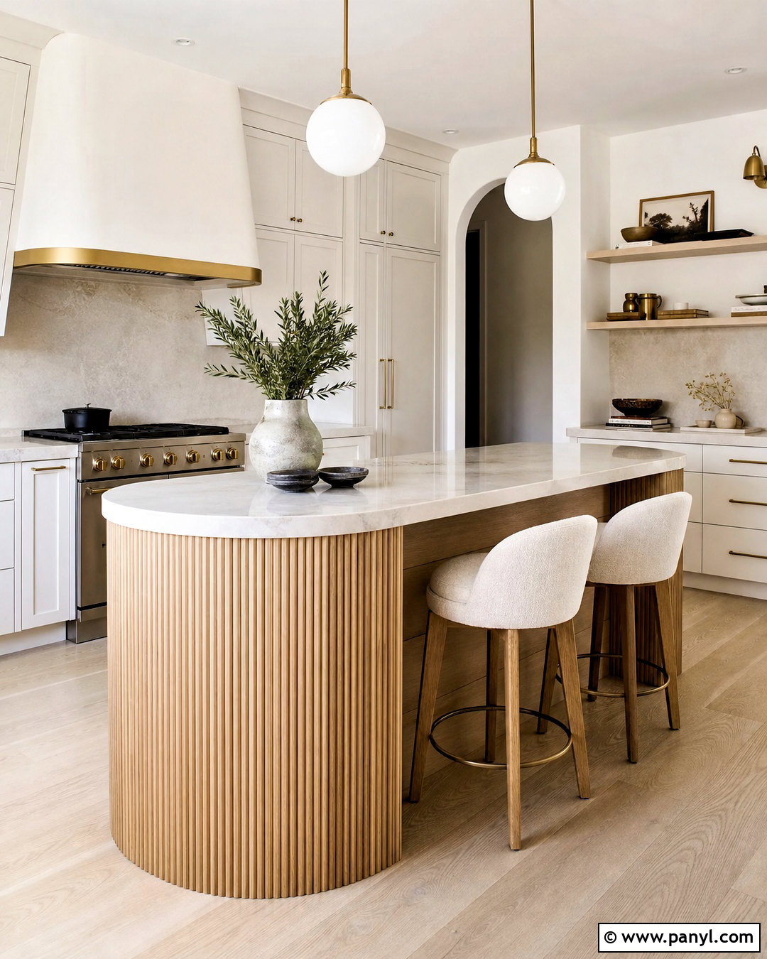 Fluted Kitchen Island - 20 kitchen island ideas