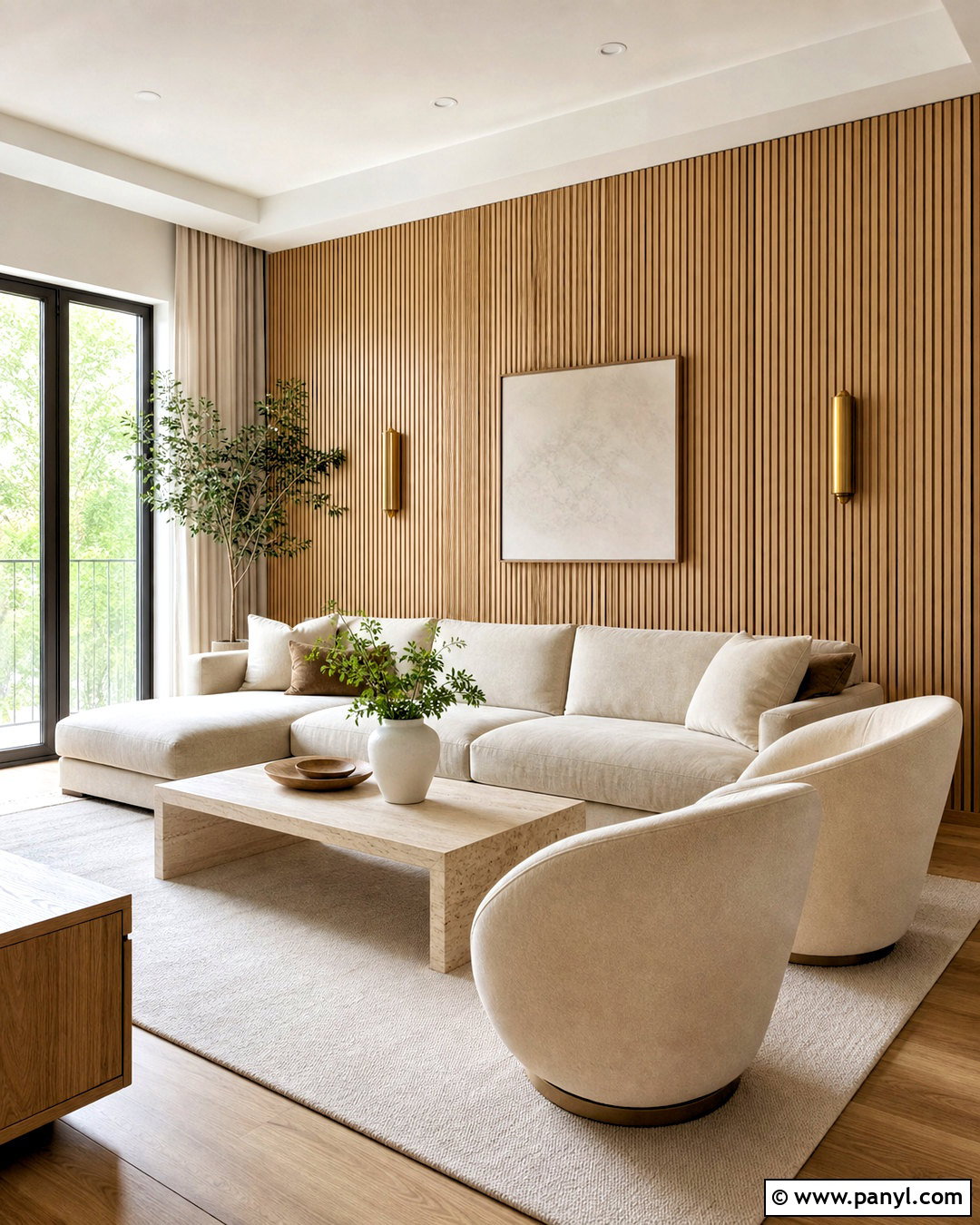 Fluted Oak Wall Panels - 20 wall panel texture ideas