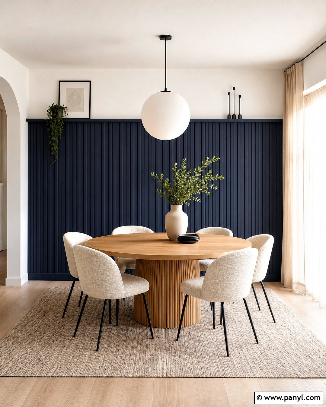 Fluted Panel Accent Wall - 20 diy accent wall ideas