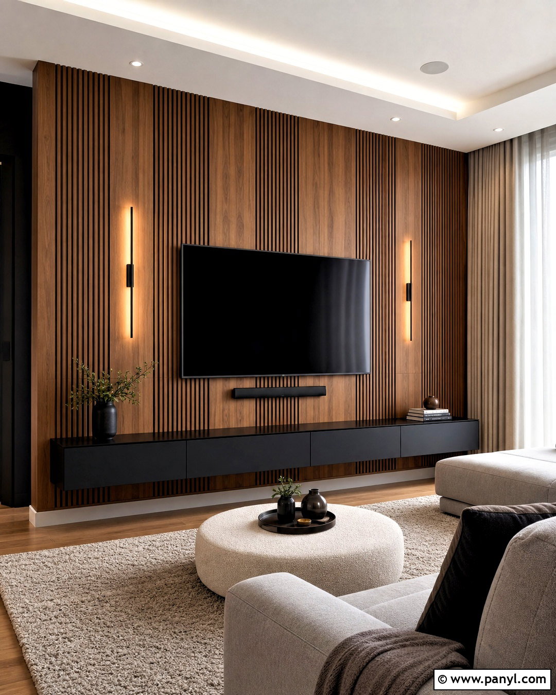 Fluted Panel Accent Wall - 20 accent wall designs