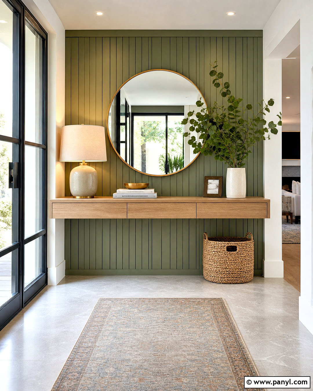 Fluted Panel Feature Wall - 20 modern feature wall ideas