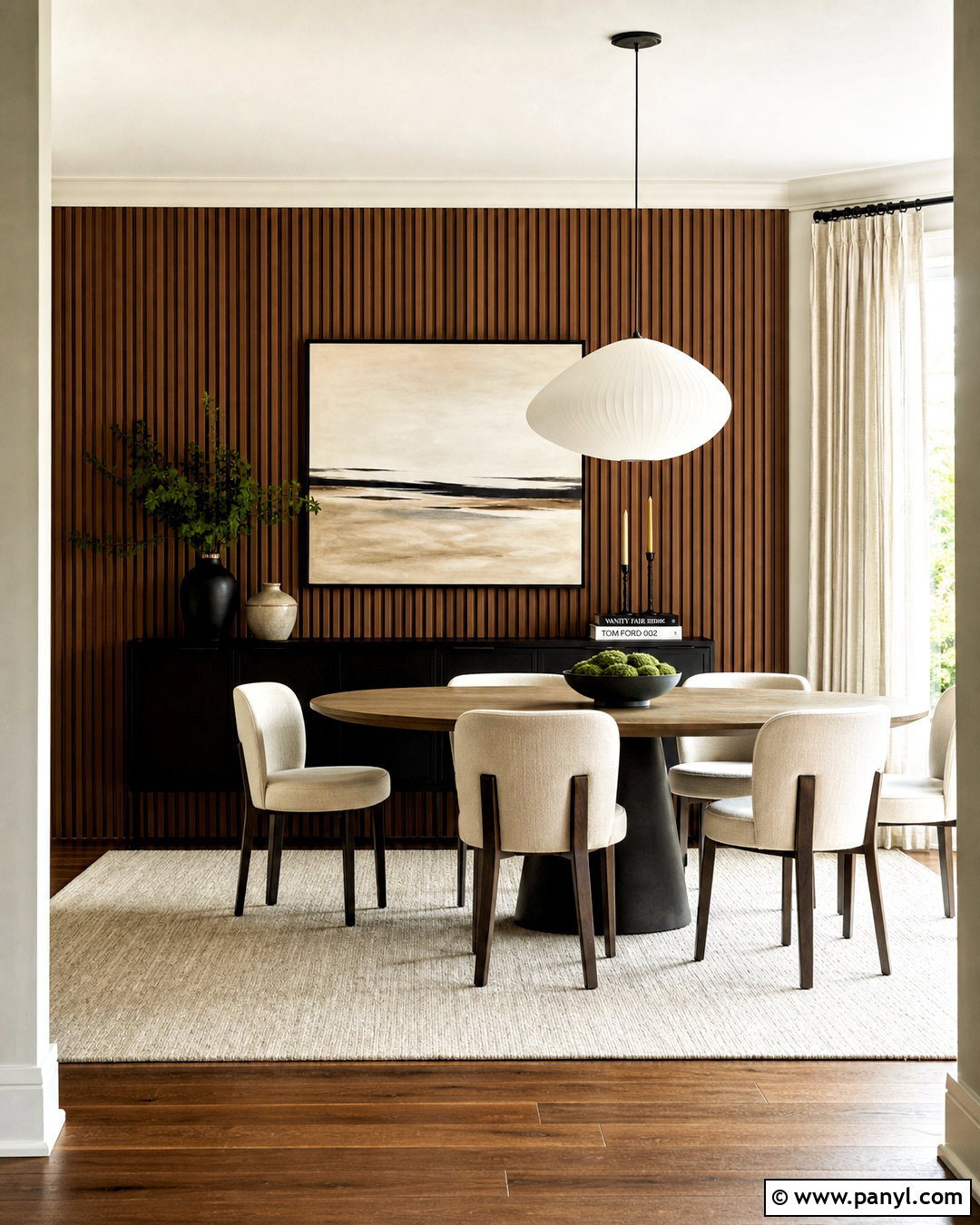 Fluted Panel Feature Wall - 20 feature wall ideas