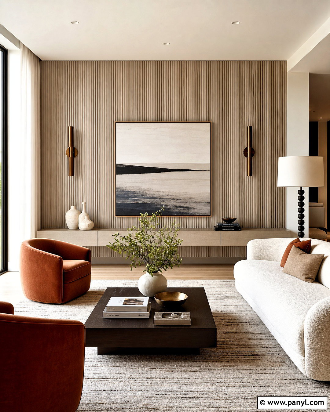 Fluted Panel Living Room Focal Wall - 20 focal wall ideas living room ideas