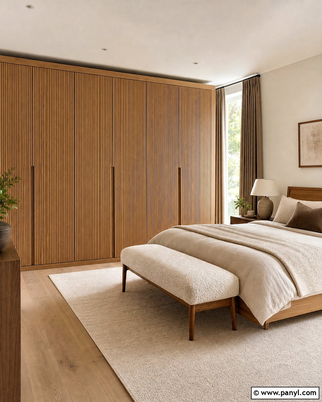 Fluted Panel Wardrobe - 20 wardrobe design bedroom ideas