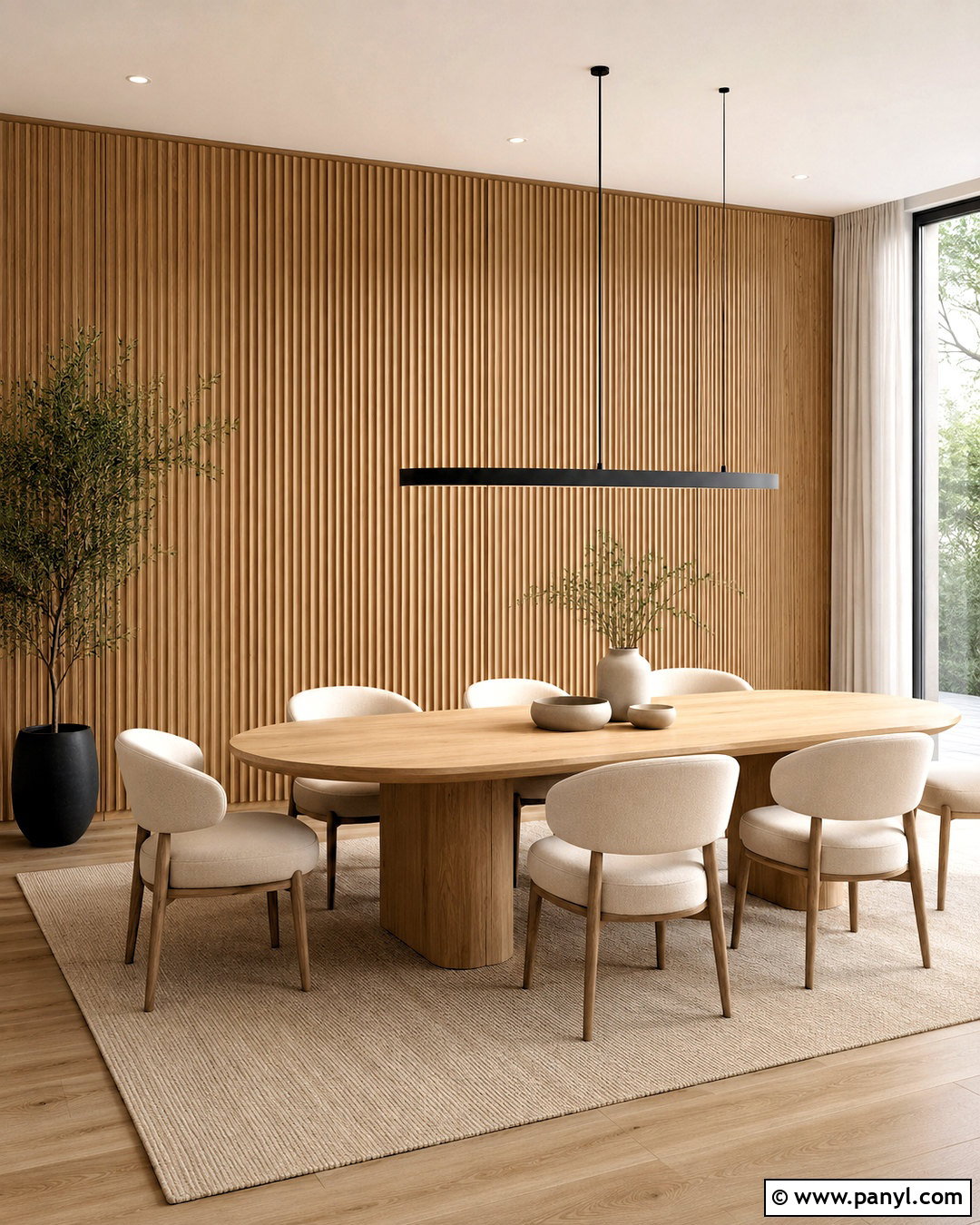 Fluted Wall Panel - 20 minimalist wall design ideas