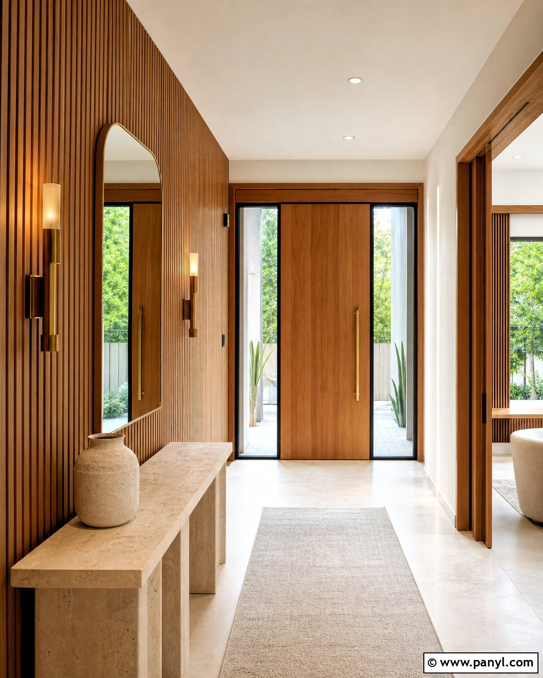 Fluted Wood Wall Finish - 20 wall finishes textured ideas