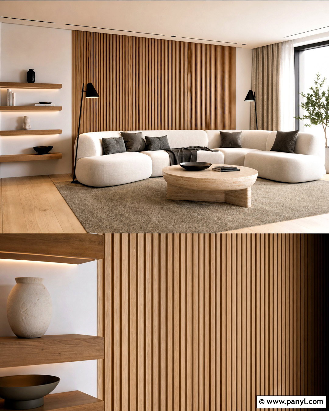 Fluted Wood Wall Moulding - 20 wall moulding ideas