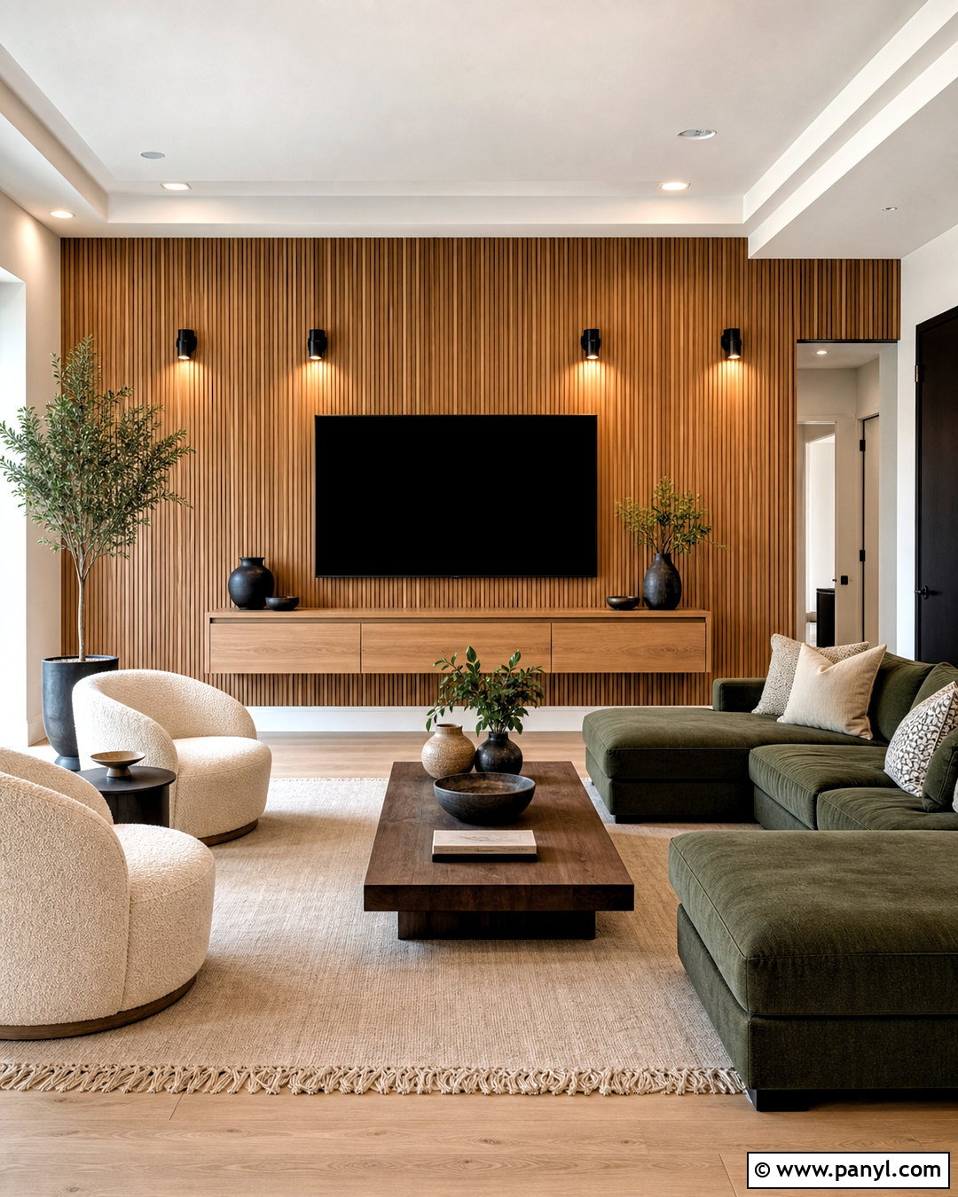 Fluted Wood Wall Texture - 20 interior wall texture design ideas