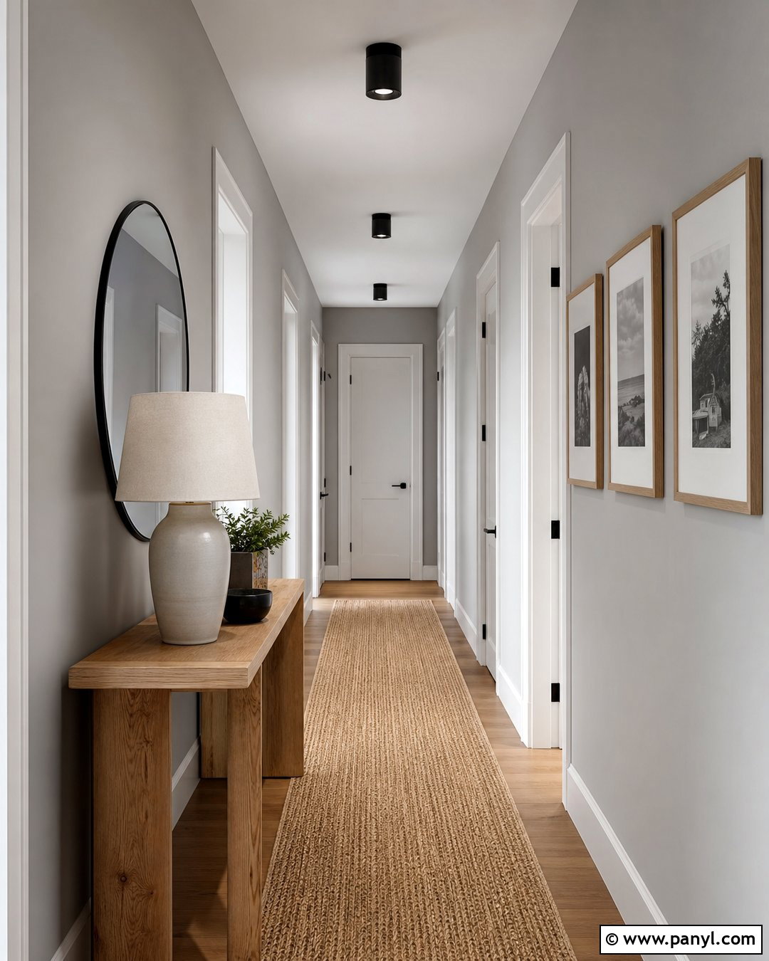 Fog Gray Hallway - 20 Shades Of Gray For Walls