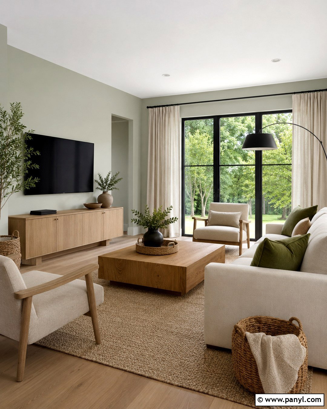 Fog Mist Living Room With White Oak - 20 Benjamin Moore Fog Mist Walls