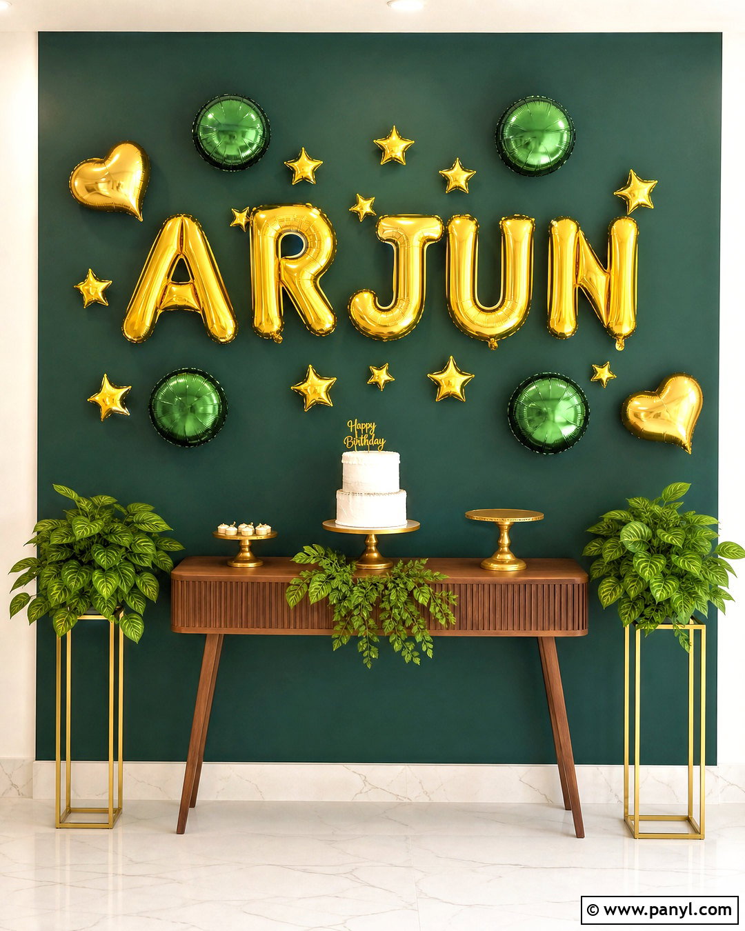 Foil Letter Balloon Wall - 20 foil balloon wall ideas