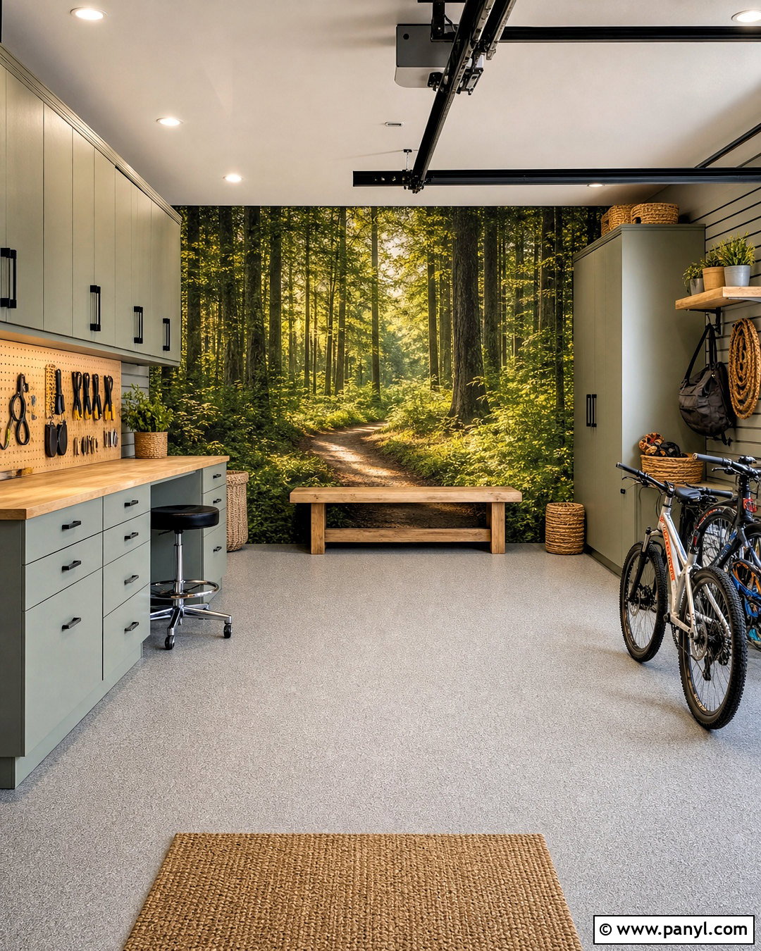 Forest Garage Wallpaper - 20 garage wallpaper ideas