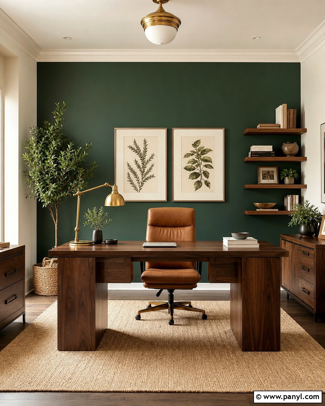Forest Green Accent Wall - 30 Best Accent Wall Colors