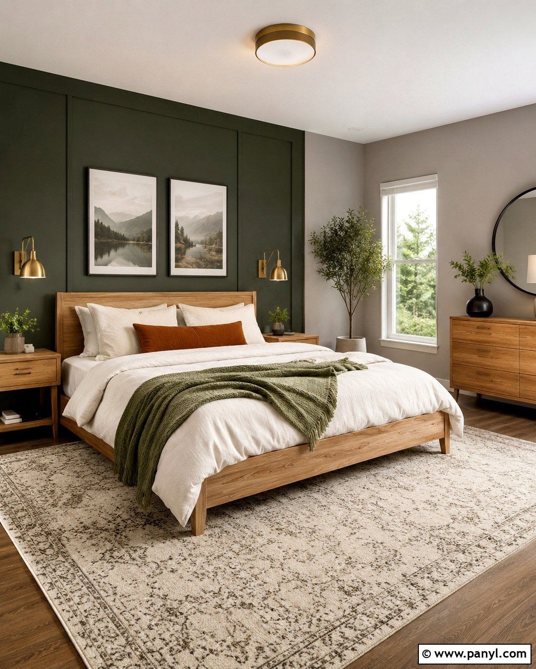 20 Gray Walls With Green Accent Wall Ideas That Feel Fresh